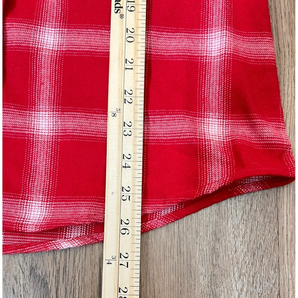Dixxon Flannel Third Street Red Plaid Button Up Shirt M Workwear Streetwear - Picture 10 of 11